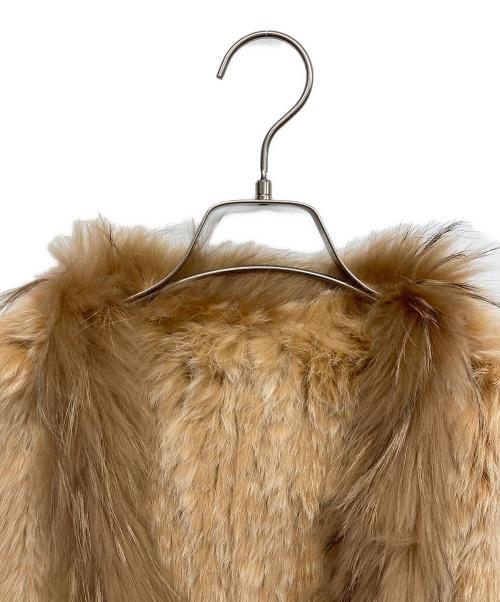 Diagram（ダイアグラム）Diagram (ダイアグラム) ラビットファーベスト ブラウン サイズ:36の古着・服飾アイテム