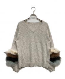 GRACE CONTINENTAL（グレースコンチネンタル）の古着「アンゴラ混ニット」｜グレー