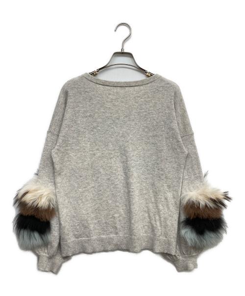 GRACE CONTINENTAL（グレースコンチネンタル）GRACE CONTINENTAL (（グレースコンチネンタル) アンゴラ混ニット グレー サイズ:36の古着・服飾アイテム