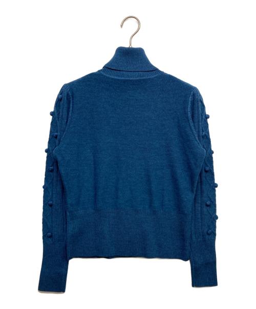 M'S GRACY（エムズグレイシー）M'S GRACY (エムズグレイシー) ハイネックニット ブルー サイズ:40の古着・服飾アイテム