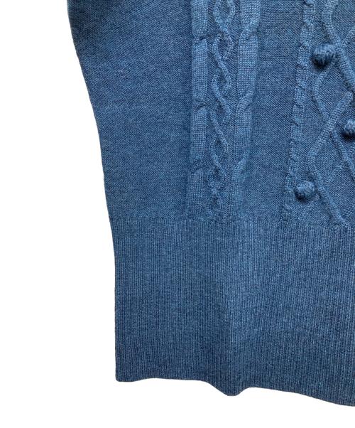 M'S GRACY（エムズグレイシー）M'S GRACY (エムズグレイシー) ハイネックニット ブルー サイズ:40の古着・服飾アイテム