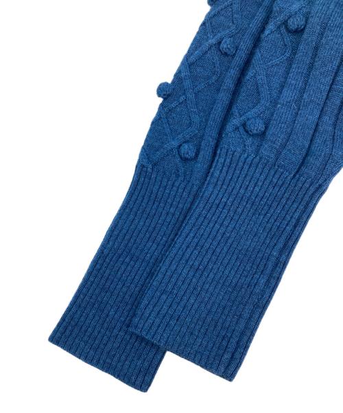 M'S GRACY（エムズグレイシー）M'S GRACY (エムズグレイシー) ハイネックニット ブルー サイズ:40の古着・服飾アイテム