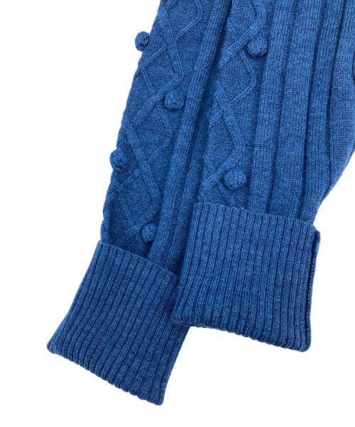 M'S GRACY（エムズグレイシー）M'S GRACY (エムズグレイシー) ハイネックニット ブルー サイズ:40の古着・服飾アイテム