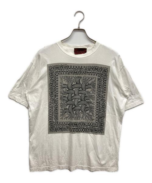 NEMETH（ネメス）Nemeth (ネメス) 縄目柄Tシャツ ホワイト サイズ:無しの古着・服飾アイテム