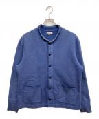 MOTORモーター）の古着「スウェットカーディガン」｜ネイビー