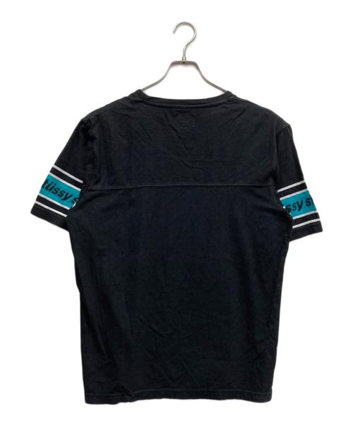 stussy（ステューシー）stussy (ステューシー) 袖ロゴTシャツ ブラック サイズ:Mの古着・服飾アイテム