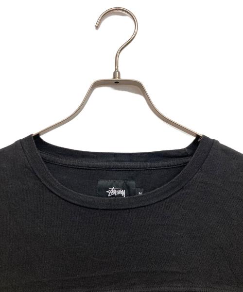 stussy（ステューシー）stussy (ステューシー) 袖ロゴTシャツ ブラック サイズ:Mの古着・服飾アイテム