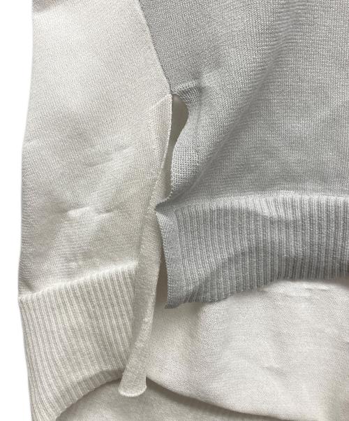 Diagram（ダイアグラム）Diagram (ダイアグラム) バイカラークルーニットトップ グリーン サイズ:36の古着・服飾アイテム