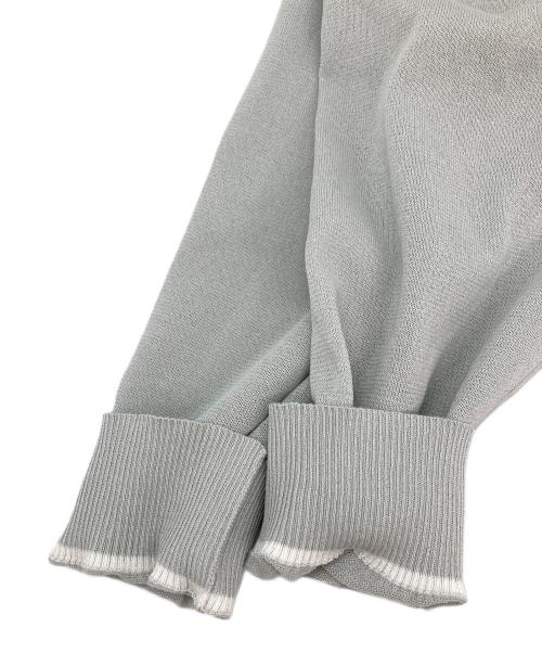 Diagram（ダイアグラム）Diagram (ダイアグラム) バイカラークルーニットトップ グリーン サイズ:36の古着・服飾アイテム