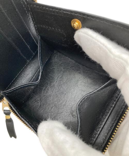 COMME des GARCONS（コムデギャルソン）COMME des GARCONS (コムデギャルソン) ラウンドジップウォレット ブラックの古着・服飾アイテム