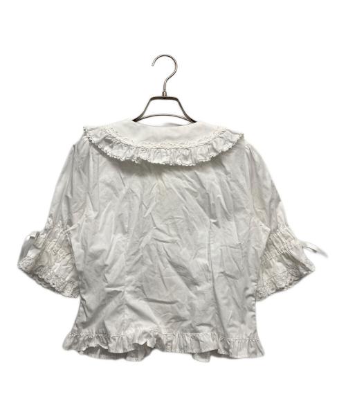 BABY,THE STARS SHINE BRIGHT（ベイビーザスターズシャインブライト）BABY,THE STARS SHINE BRIGHT (ベイビーザスターズシャインブライト) ビックカラーブラウス ホワイト サイズ:記載無の古着・服飾アイテム