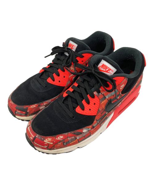 NIKE（ナイキ）NIKE (ナイキ) atmos (アトモス) アトモス×ナイキ エアマックス90 レッド サイズ:28.5の古着・服飾アイテム