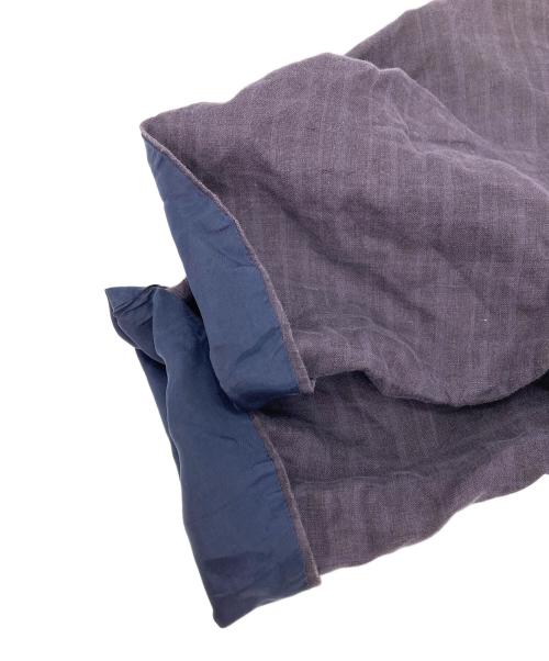 JURGEN LEHL（ヨーガンレール）JURGEN LEHL (ヨーガンレール) リネン混半袖ワンピース パープル サイズ:Mの古着・服飾アイテム