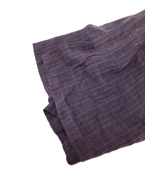 JURGEN LEHL（ヨーガンレール）JURGEN LEHL (ヨーガンレール) リネン混半袖ワンピース パープル サイズ:Mの古着・服飾アイテム