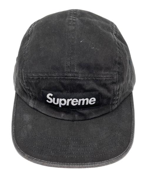 SUPREME（シュプリーム）Supreme (シュプリーム) WASHED CHINO TWILL CAMP CAP ブラックの古着・服飾アイテム