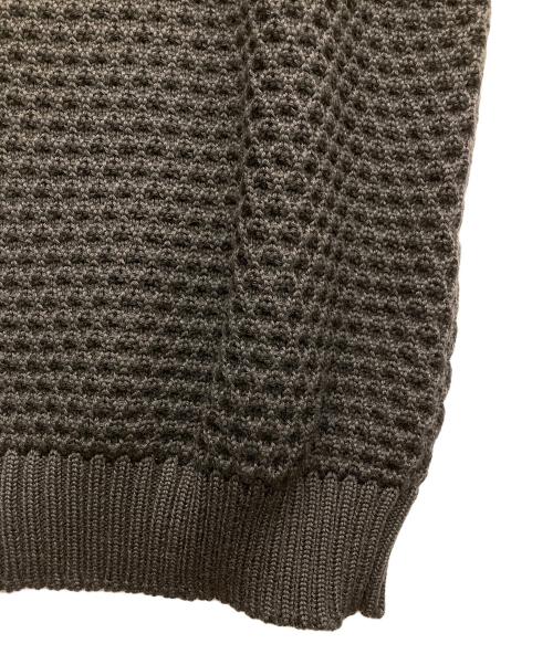 ROBERTO COLLINA（ロベルトコリーナ）ROBERTO COLLINA (ロベルトコリーナ) メリノワッフルクルーネックニット ブラック サイズ:44の古着・服飾アイテム