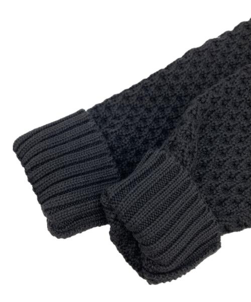 ROBERTO COLLINA（ロベルトコリーナ）ROBERTO COLLINA (ロベルトコリーナ) メリノワッフルクルーネックニット ブラック サイズ:44の古着・服飾アイテム