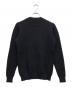 ROBERTO COLLINA (ロベルトコリーナ) メリノワッフルクルーネックニット ブラック サイズ:44：8000円