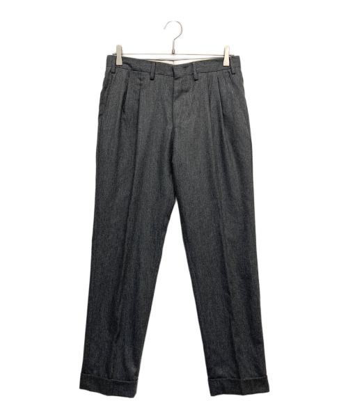 GERMANO（ジェルマーノ）GERMANO (ジェルマーノ) ウールツータックパンツ グレー サイズ:44の古着・服飾アイテム