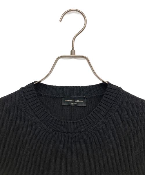 ROBERTO COLLINA（ロベルトコリーナ）ROBERTO COLLINA (ロベルトコリーナ) コットンニット ブラック サイズ:44の古着・服飾アイテム