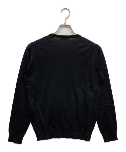 JOHN SMEDLEY（ジョンスメドレー）JOHN SMEDLEY (ジョンスメドレー) クルーネックニット ブラック サイズ:Sの古着・服飾アイテム