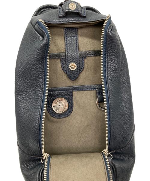 PELLE MORBIDA（ペッレモルビダ）PELLE MORBIDA (ペッレモルビダ) 縦型ショルダーバッグ ネイビーの古着・服飾アイテム