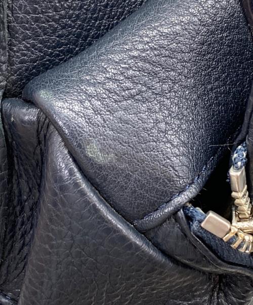 PELLE MORBIDA（ペッレモルビダ）PELLE MORBIDA (ペッレモルビダ) 縦型ショルダーバッグ ネイビーの古着・服飾アイテム