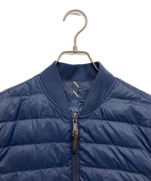 POLO RALPH LAUREN（ポロ・ラルフローレン）POLO RALPH LAUREN (ポロ・ラルフローレン) MA-1型ダウンジャケット ネイビー サイズ:Sの古着・服飾アイテム