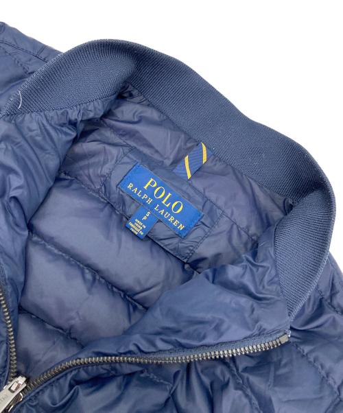 POLO RALPH LAUREN（ポロ・ラルフローレン）POLO RALPH LAUREN (ポロ・ラルフローレン) MA-1型ダウンジャケット ネイビー サイズ:Sの古着・服飾アイテム