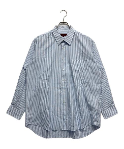 COMME des GARCONS HOMME DEUX（コムデギャルソン オム ドゥ）COMME des GARCONS HOMME DEUX (コムデギャルソン オム ドゥ) ストライプシャツ ブルー サイズ:Lの古着・服飾アイテム