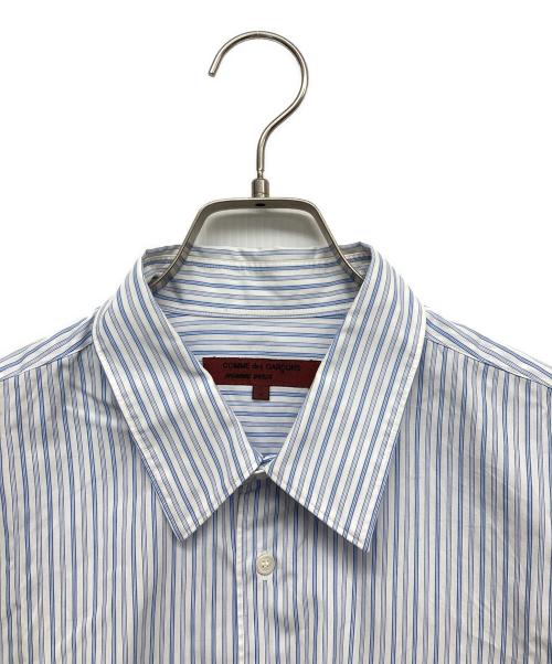 COMME des GARCONS HOMME DEUX（コムデギャルソン オム ドゥ）COMME des GARCONS HOMME DEUX (コムデギャルソン オム ドゥ) ストライプシャツ ブルー サイズ:Lの古着・服飾アイテム