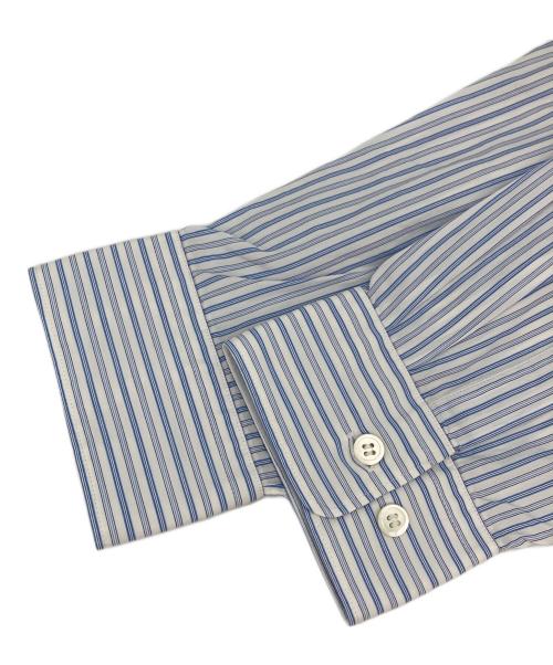 COMME des GARCONS HOMME DEUX（コムデギャルソン オム ドゥ）COMME des GARCONS HOMME DEUX (コムデギャルソン オム ドゥ) ストライプシャツ ブルー サイズ:Lの古着・服飾アイテム