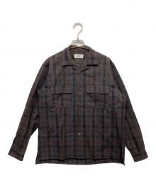 riprap（リップラップ）の古着「SEMI OPEN COLLAR SHIRTS」｜ブラウン