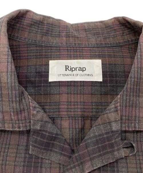 riprap（リップラップ）riprap (リップラップ) SEMI OPEN COLLAR SHIRTS ブラウン サイズ:不明の古着・服飾アイテム