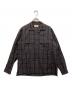 riprap（リップラップ）の古着「SEMI OPEN COLLAR SHIRTS」｜ブラウン
