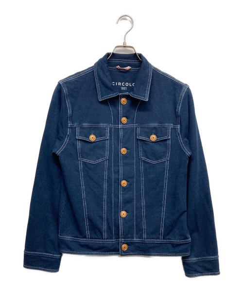 CIRCOLO 1901（チルコロ1901）Circolo 1901 (チルコロ1901) G-タイプ ジャージー ブルゾン インディゴ サイズ:8の古着・服飾アイテム