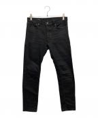 MINEDENIMマインデニム）の古着「S.Slim STR 5pocket OWS」｜ブラック