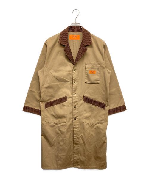 UNIVERSAL OVERALL（ユニバーサルオーバーオール）UNIVERSAL OVERALL (ユニバーサルオーバーオール) ショップコート ブラウン サイズ:Mの古着・服飾アイテム