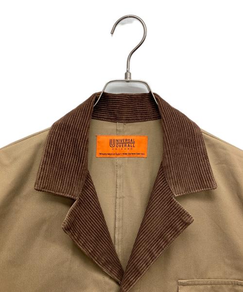 UNIVERSAL OVERALL（ユニバーサルオーバーオール）UNIVERSAL OVERALL (ユニバーサルオーバーオール) ショップコート ブラウン サイズ:Mの古着・服飾アイテム