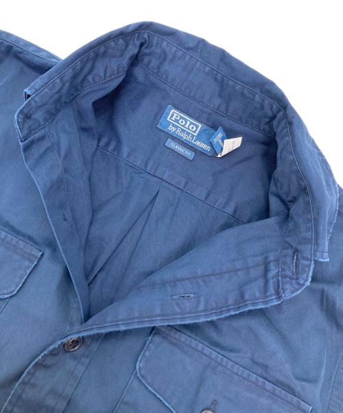 POLO RALPH LAUREN（ポロ・ラルフローレン）POLO RALPH LAUREN (ポロ・ラルフローレン) ワークシャツ ネイビー サイズ:Mの古着・服飾アイテム