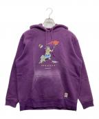 EVISENエビセン）の古着「プリントパーカー」｜パープル