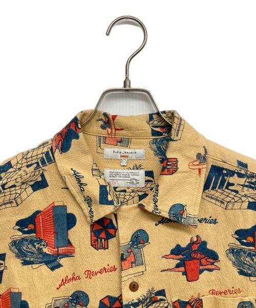 NUDIE JEANS（ヌーディー・ジーンズ）NUDIE JEANS (ヌーディー・ジーンズ) 半袖シャツ ブラウン サイズ:Mの古着・服飾アイテム