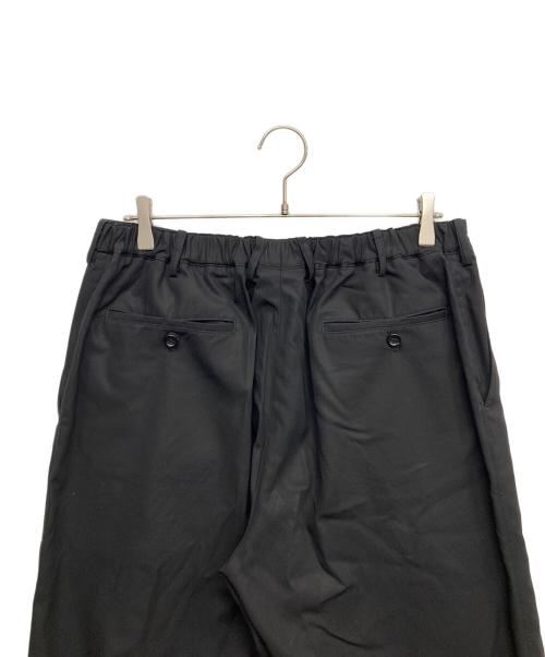 Graphpaper（グラフペーパー）Graphpaper (グラフペーパー) Wooly Cotton Twill Wide Tapered Slacks ブラック サイズ:3の古着・服飾アイテム