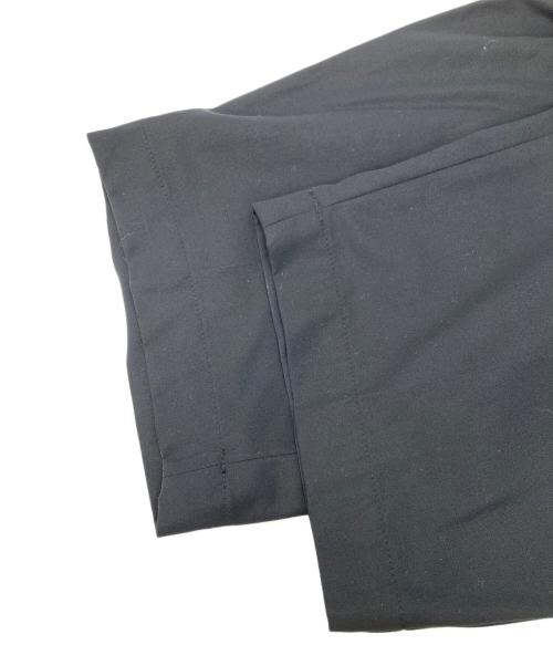 Graphpaper（グラフペーパー）Graphpaper (グラフペーパー) Wooly Cotton Twill Wide Tapered Slacks ブラック サイズ:3の古着・服飾アイテム
