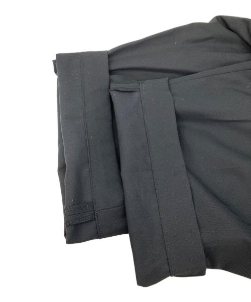 Graphpaper（グラフペーパー）Graphpaper (グラフペーパー) Wooly Cotton Twill Wide Tapered Slacks ブラック サイズ:3の古着・服飾アイテム