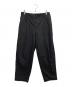 Graphpaper（グラフペーパー）の古着「Wooly Cotton Twill Wide Tapered Slacks」｜ブラック