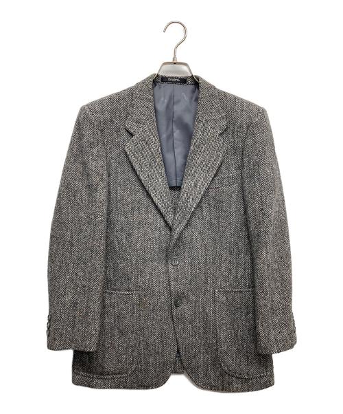 KEN THREY（オンワード）KEN THREY (オンワード) Harris Tweed (ハリスツイード) ヘリンボーンテーラードジャケット グレー サイズ:92の古着・服飾アイテム