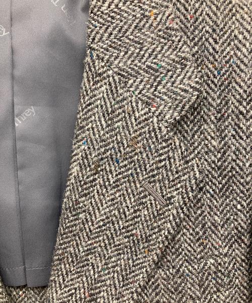 KEN THREY（オンワード）KEN THREY (オンワード) Harris Tweed (ハリスツイード) ヘリンボーンテーラードジャケット グレー サイズ:92の古着・服飾アイテム