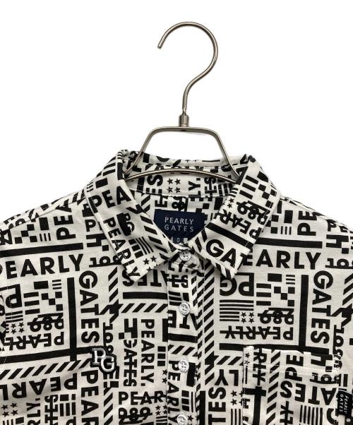 PEARLY GATES（パーリーゲイツ）PEARLY GATES (パーリーゲイツ) ゴルフウェア(トップス) ブラックの古着・服飾アイテム