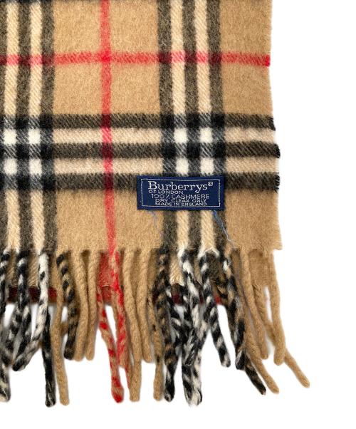 BURBERRY（バーバリー）BURBERRY (バーバリー) カシミヤマフラー ブラウンの古着・服飾アイテム